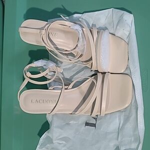 Cream Strappy Women's Heals